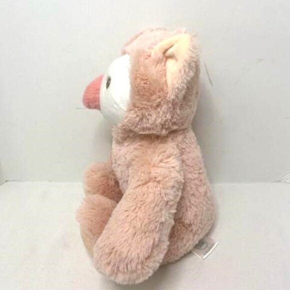 Silver One Pink Owl Bird Bear Stuffed Animal Plush Toy - Picture 3 of 8